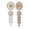 Image 2 : 6.65 ctw Fancy Yellow Diamond Earrings 18K Rose Gold - REF-706A2N