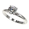 Image 1 : 1.26 ctw Certified Quality Diamond Engagment Ring 10k White Gold - REF-167A3N