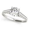 Image 2 : 0.85 ctw Certified VS/SI Diamond Ring 18k White Gold - REF-94H3R