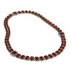 Image 2 : 31.95 ctw Garnet & Diamond Necklace 14K Rose Gold - REF-436W4H