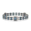 Image 2 : 17.98 ctw London Topaz & Diamond Bracelet 14K White Gold - REF-248M2G