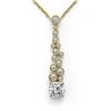 Image 1 : 1.2 ctw Cushion Cut Diamond Designer Necklace 18K Yellow Gold - REF-181N8F