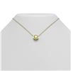 Image 1 : 1 ctw Fancy Yellow Diamond Necklace 18K Yellow Gold - REF-258M2G