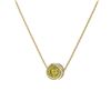 Image 3 : 1 ctw Fancy Yellow Diamond Necklace 18K Yellow Gold - REF-258M2G