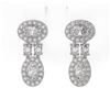 Image 2 : 2 ctw Oval & Marquise Cut Diamond Earrings 18K White Gold - REF-226G5W