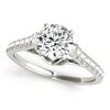 Image 2 : 1.79 ctw Certified VS/SI Diamond 2pc Wedding Set 14k White Gold - REF-313K6Y