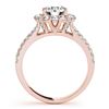 Image 3 : 2.08 ctw Certified VS/SI Diamond 2pc Wedding Set Halo 14k Rose Gold - REF-190Y9X