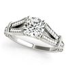 Image 1 : 1 ctw Certified VS/SI Diamond Antique Ring 18k White Gold - REF-160N6F