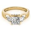 Image 1 : 1.6 ctw VS/SI Princess Cut Diamond 3 Stone Ring 18k Yellow Gold - REF-350X2A