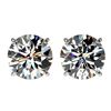 Image 1 : 3 ctw Certified Quality Diamond Stud Earrings 10k White Gold - REF-512W3H