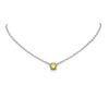 Image 1 : 2.04 ctw Fancy Yellow Diamond Necklace 18K White Gold - REF-601X8A