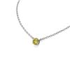 Image 2 : 2.04 ctw Fancy Yellow Diamond Necklace 18K White Gold - REF-601X8A