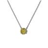 Image 3 : 2.04 ctw Fancy Yellow Diamond Necklace 18K White Gold - REF-601X8A