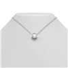 Image 1 : 2 ctw Cushion Diamond Necklace 18K White Gold - REF-871N4F