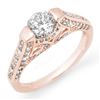 Image 1 : 1.42 ctw Certified VS/SI Diamond Ring 14k Rose Gold - REF-205M3G