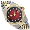 Image 1 : Rolex Ladies Two Tone 14K Gold/SS, Diam Dial & Diam/Ruby Bezel, Sapphire Crystal - REF-440K5T