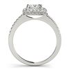 Image 3 : 1.01 ctw Certified VS/SI Princess Diamond 2pc Set Halo 14k White Gold - REF-111W8H