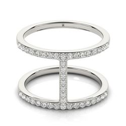 0.5 ctw Certified VS/SI Diamond Fashion Ring 18k White Gold - REF-64Y3X