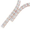 Image 2 : 40 ctw Certified SI Diamond Necklace 18K Rose Gold - REF-4350H2R