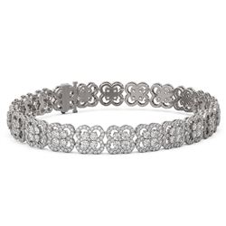 12 ctw Diamond Designer Bracelet 18K White Gold - REF-840G2W