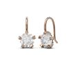Image 2 : 2.32 ctw Diamond Earrings 18K Rose Gold - REF-525M3G