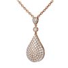Image 3 : 5.67 ctw Diamond Necklace 18K Rose Gold - REF-433K6Y