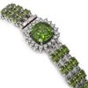Image 2 : 28.56 ctw Tourmaline & Diamond Bracelet 14K White Gold - REF-404Y8X