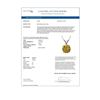 Image 4 : 1.50 ctw Certified Intense Yellow Diamond Necklace 10k White Gold - REF-233A2N
