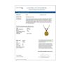 Image 4 : 0.53 ctw Certified Intense Yellow Diamond Necklace 10k Rose Gold - REF-57A8N