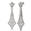 Image 2 : 3.4 ctw Diamond Earrings 18K White Gold - REF-400R5K