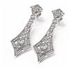 Image 3 : 3.4 ctw Diamond Earrings 18K White Gold - REF-400R5K