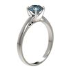 Image 3 : 1.03 ctw Certified Intense Blue Diamond Engagment Ring 10k White Gold - REF-97Y2X