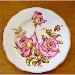 SHABBY CHIC Plate Signed  WINDSOR ROSE  #1446257