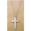 Image 1 : Stg.Engraved Cross & Fine Chain #1446267