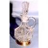 Image 1 : Crystal cruet with sterling silver base #1446620