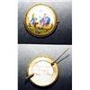 Image 1 : Hand painted Limoge brooch of Victorian man and#1446625