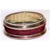 Oval jewelry display box w/beveled glass top #1446640