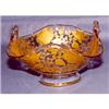 Crystal bowl with gold/gilt florals #1446642