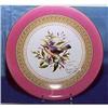 Deep rose hand painted bird- decorator plate #1446651