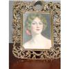 Image 1 : Brass picture frame w/cherubs surrounding frame#1446663