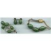 Image 1 : Set(s)/Demi-Parure:Guilt Brass/Jade or #1446707