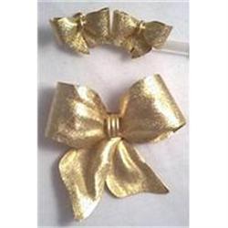 Set(s)/Unsigned Designer GT Bow Brooch&Ear #1446713