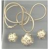 Image 1 : Set(s)/Necklace&Ear Clips/Gold W/Rhinestones #1446723