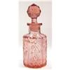 Val St Lambert Pink Pressed Perfume Bottle #1446909