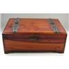 Old Metal Decorated Cedar Jewelry Box #1446969