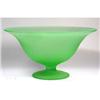 Tiffin Green Satin Glass Centerpiece Pedestal #1446972