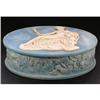 Incolay RECLINING LADY w MIRROR Jewelry Box #1446987