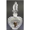 Cupid on Heart Pressed Glass Perfume Bottle #1446998