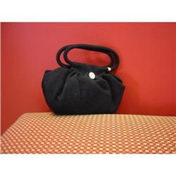 small vintage suede evening bag #1447171