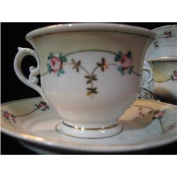 Antique hand painted cup and saucer #1447172